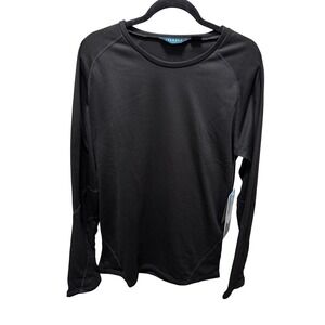 Iceburg Thermal Top‎ Men L Black Wicking Base Layer Athletic Long Sleeve Outdoor